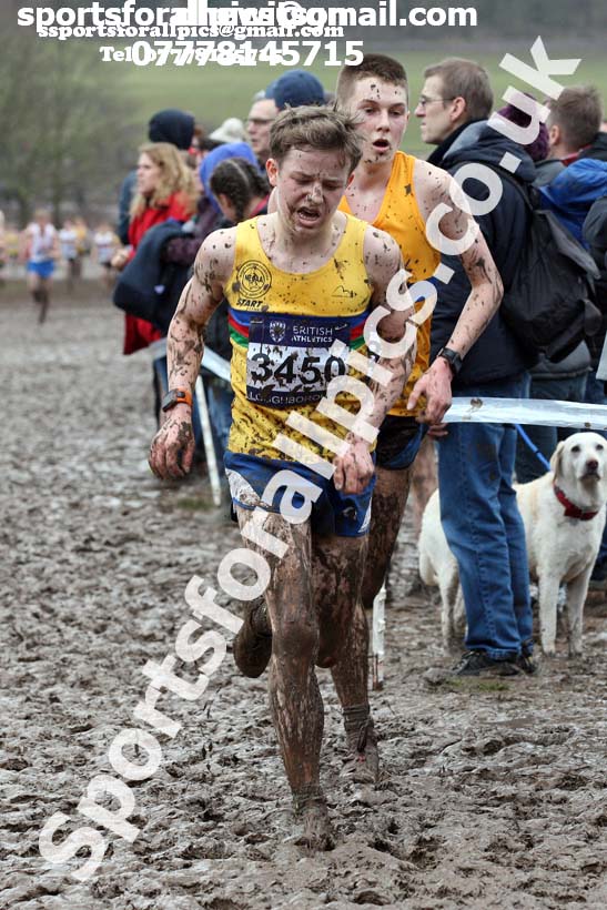Mens under-17s 2018 British Inter Counties Cross Country Champs., Prestwold Hall, Loughborough. Photo: David T. Hewitson/Sports for All Pics